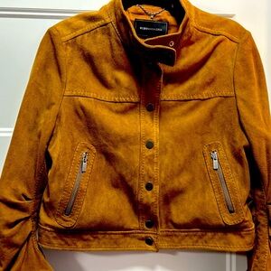 BCBG MAX AZRIA Suede Ginger Jacket, L, SUD4D270. New!